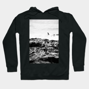 Witch And Raven By The Ocean A Little Mermaid Photo Hoodie